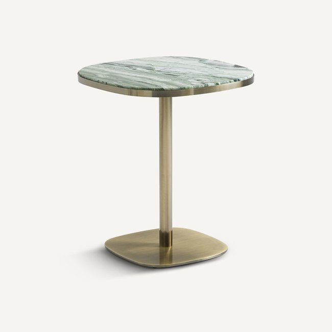 Bistrotafel, groen marmer, Lixfeld <span itemprop=