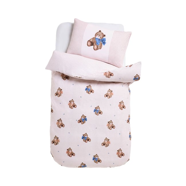Parure de lit en coton brossé ultra-doux ours <span itemprop=