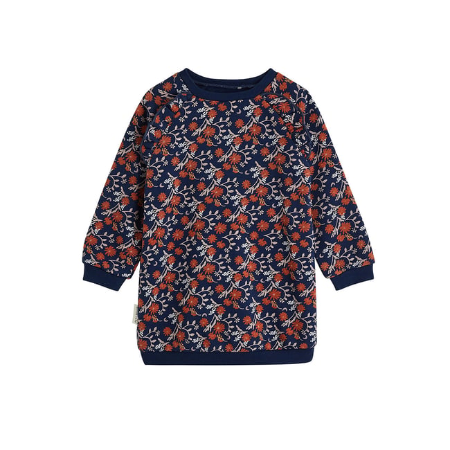 Robe enfant en molleton Ollie bleu <span itemprop=