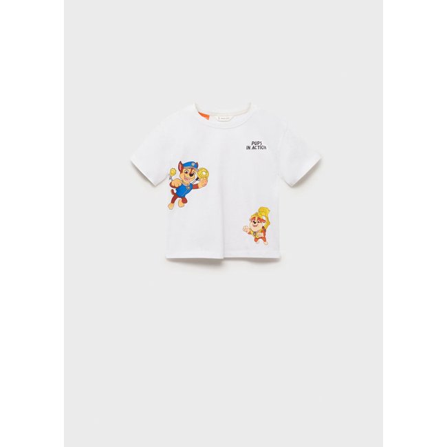 T-shirt Pat'Patrouille blanc cassé <span itemprop=