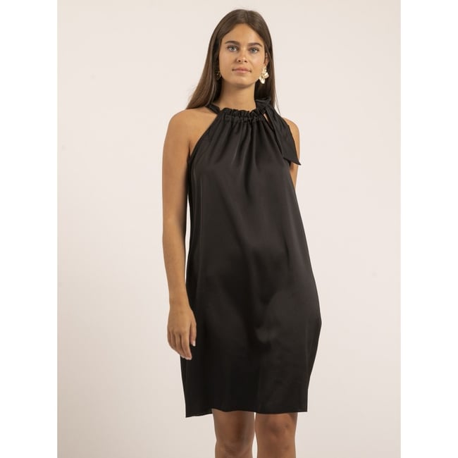Robe Courte Satin Imune - DONA LISA