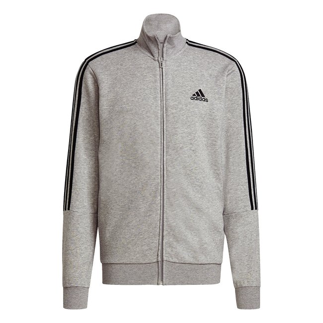 Cotton Mix Track Top, grey/black, adidas Performance