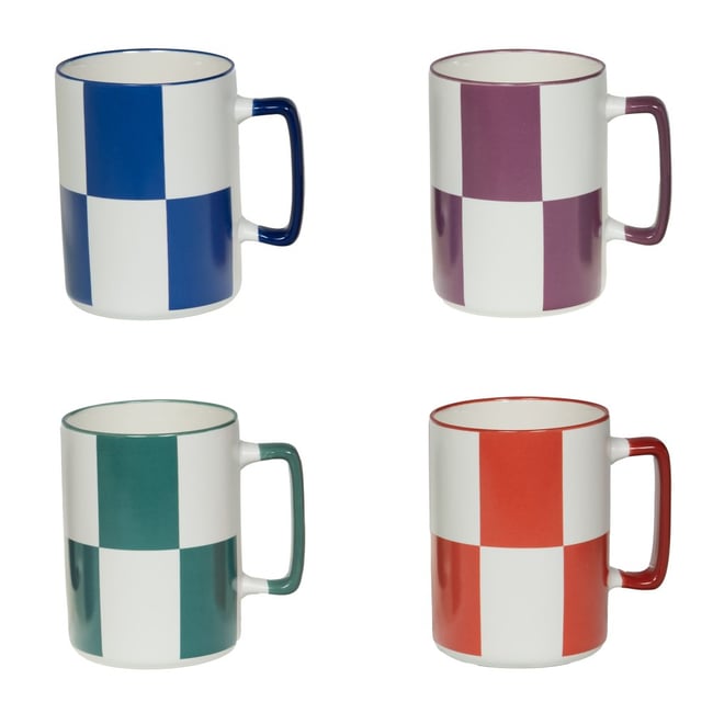 Mug Kubo 40 cl (lot de 4) - KUBO Couleur multicolore <span itemprop=