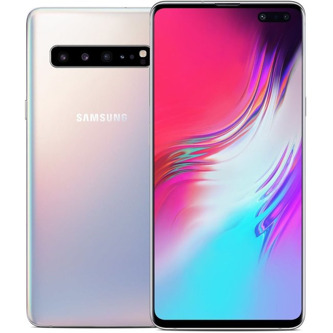 Smartphone Galaxy S10 5G (Mono SIM) gris  - très bon état <span itemprop=