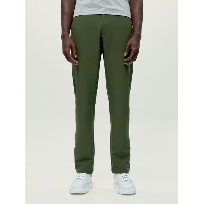 Pantalon de sport homme Ebro séchage rapide toucher doux vert kaki feuille <span itemprop=