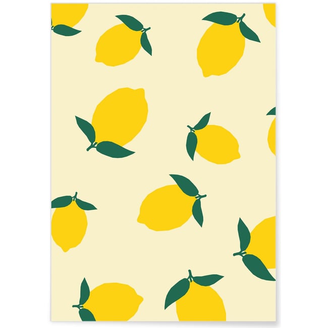 Affiche Citron Couleur blanc <span itemprop=
