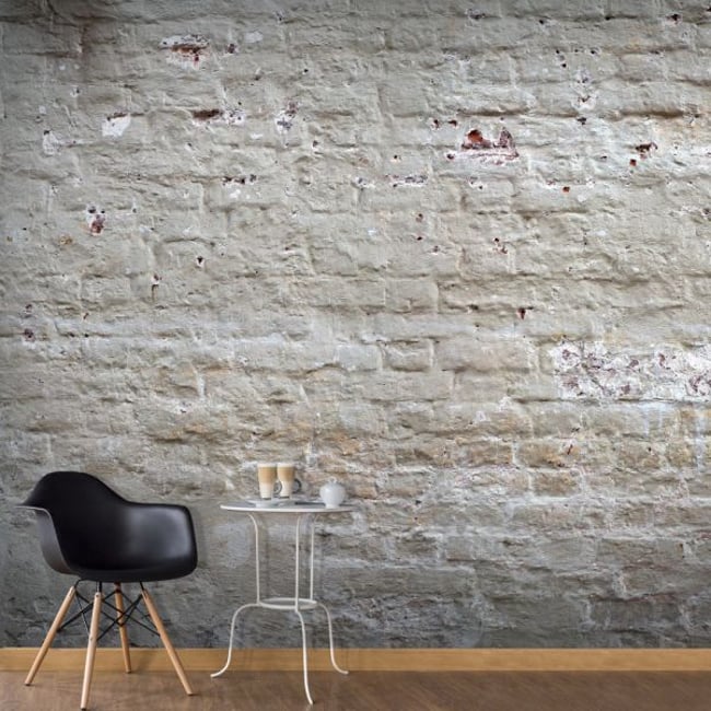 Papier peint intissé panoramique Hidden Harmony Couleur beige <span itemprop=