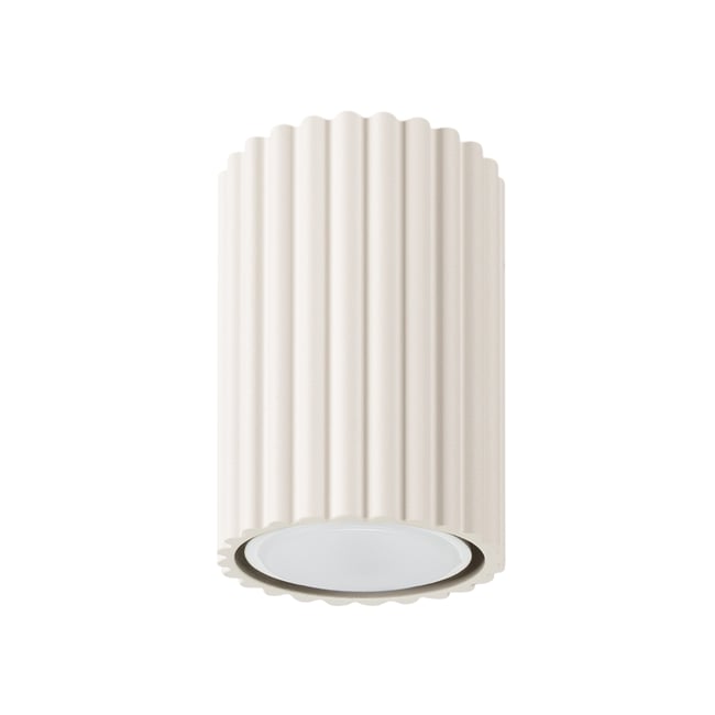 Plafonnier Aluminium Beige GU10 1 Karbon 10 Couleur beige <span itemprop=