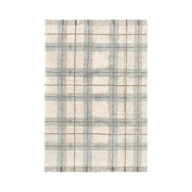 Tapis lavable rectangulaire à carreaux WOUF WOUF - LORENA CANALS
