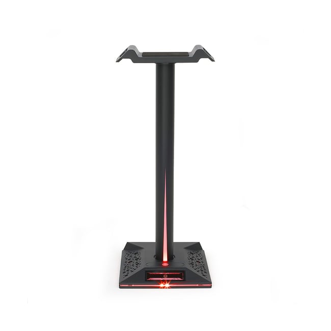 Support casque gaming avec Hub noir <span itemprop=