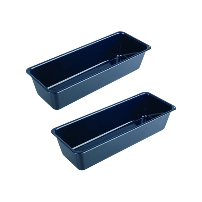 Lot de 2 moules à gâteaux 35/35 cm en acier BACK-LIEBE bleu <span itemprop=