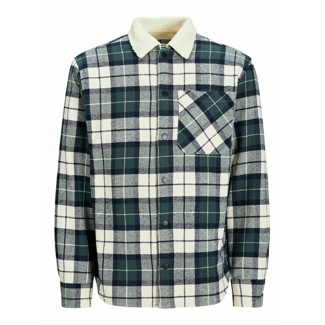 Sovracamicia a quadri in pile multicolore JACK & JONES