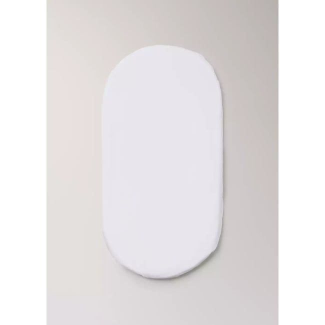 Drap-housse mini berceau percale de coton piqué blanc <span itemprop=
