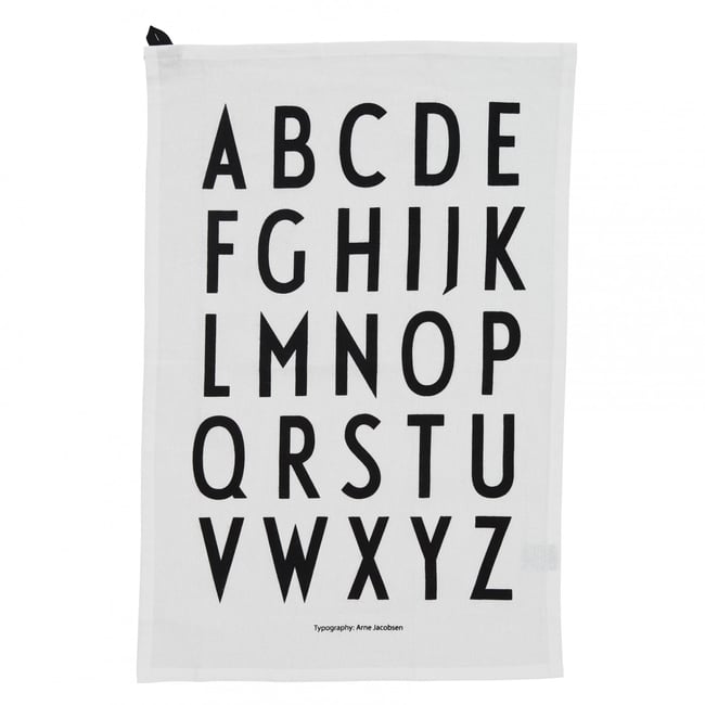 Lot De 2 Torchons Classique A-z blanc <span itemprop=