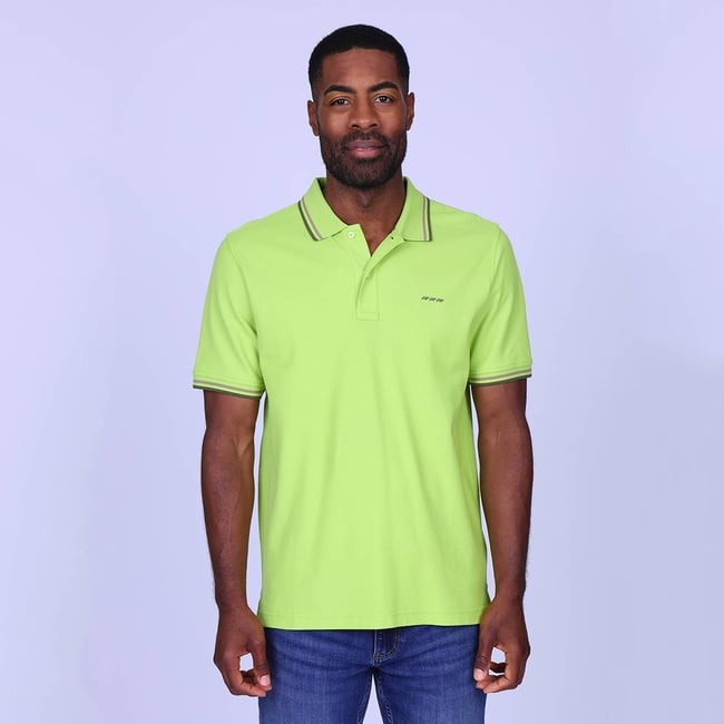 Polo Edison vert acide <span itemprop=