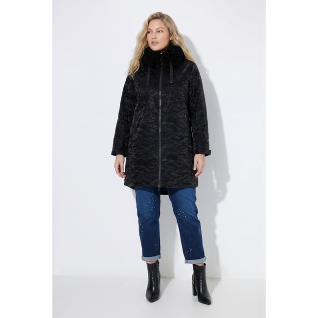 Veste Shiny déperlante noir <span itemprop=