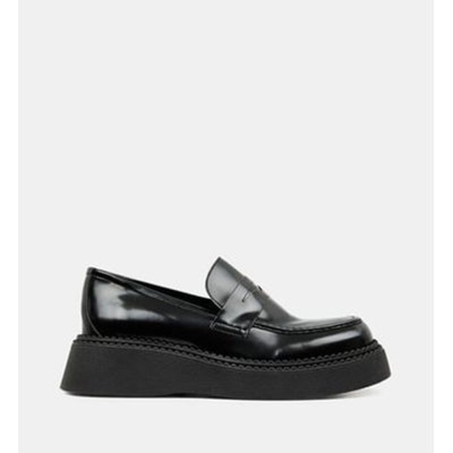 FitFlop Mocassins Mocassins FitFlop F-Luma cuir à talon compensé femme