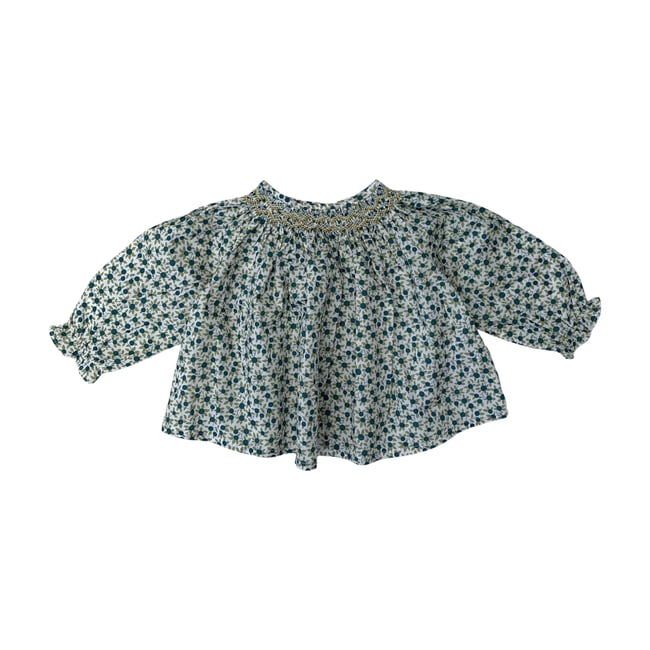 Blouse bébé - Très bon état vert <span itemprop=