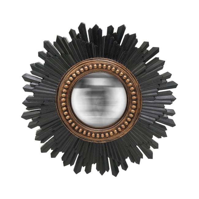 Miroir soleil convexe 26.3cm Couleur noir <span itemprop=