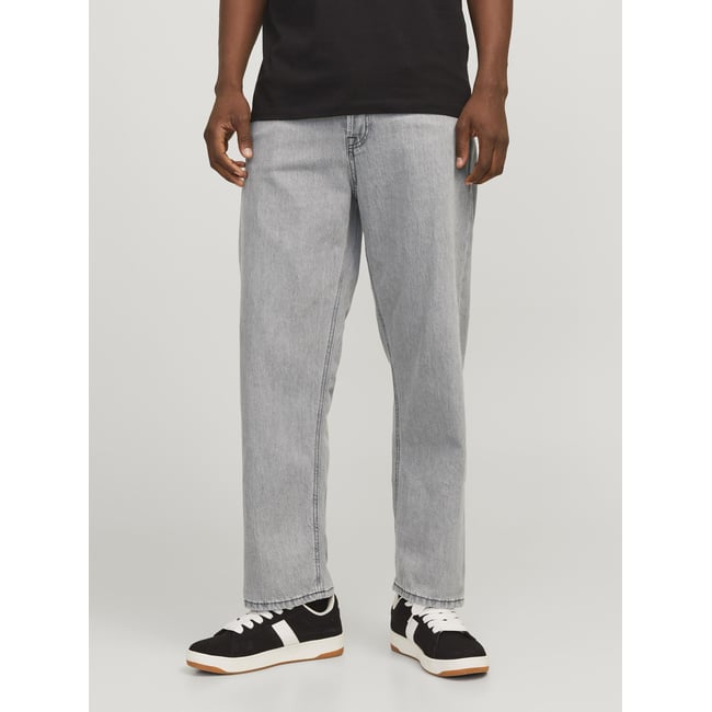 Jean À Coupe Ample grey denim <span itemprop=