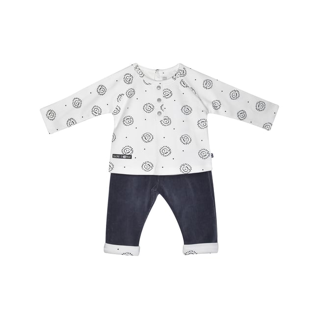 Tee shirt + pantalon ferhat blanc <span itemprop=