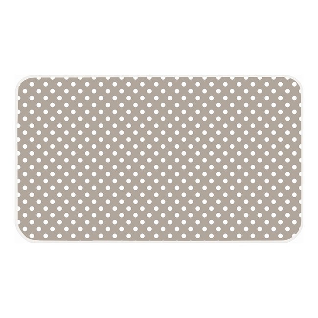 Nappe de repassage taupe pois <span itemprop=