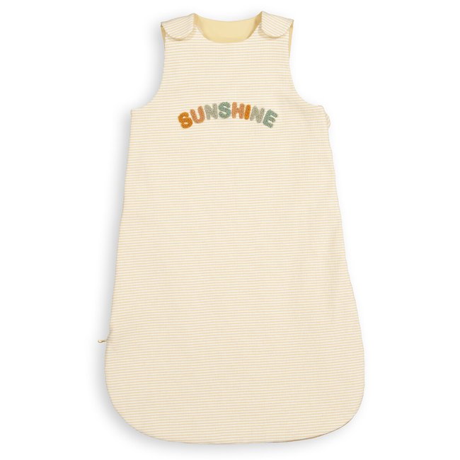 Saquito de dormir de verano de algodón jersey de rayas, Sunshine amarillo <span itemprop=