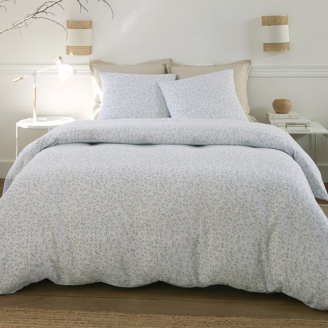 Parure de lit - Housse de couette + taie 100% Gaze de Coton multicolore <span itemprop=