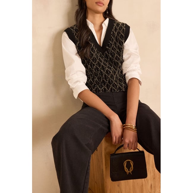 Maison 123 PULL BAXTER noir <span itemprop=