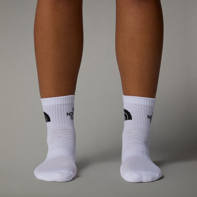 Pack of 3 Pairs of Trainer Socks, white, THE NORTH FACE