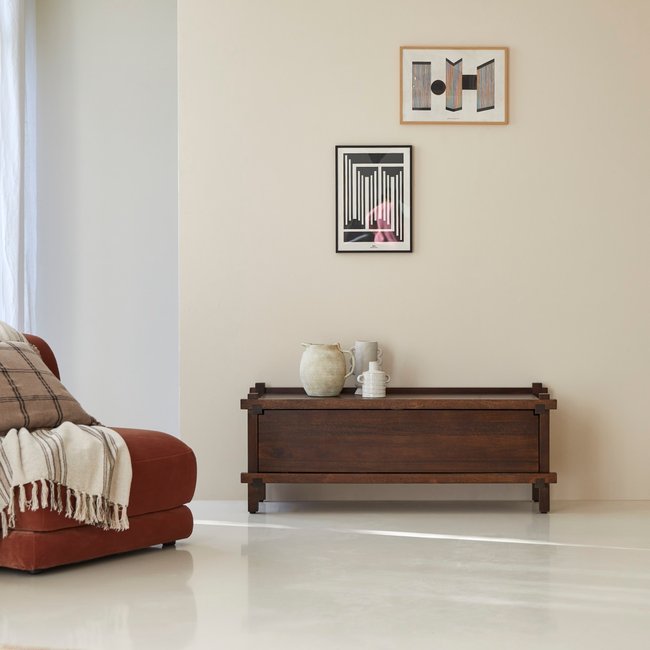 Meuble Hi-FI, TV, ARKO Couleur marron foncé <span itemprop=