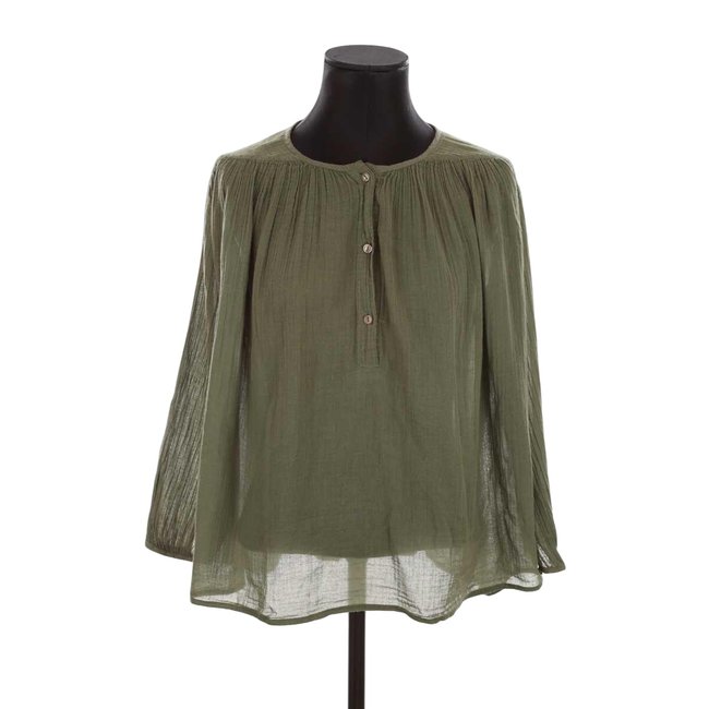 Blouse en coton - Très Bon État kaki <span itemprop=