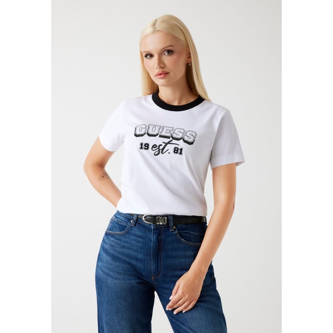 T-Shirt Logo Strass - GUESS
