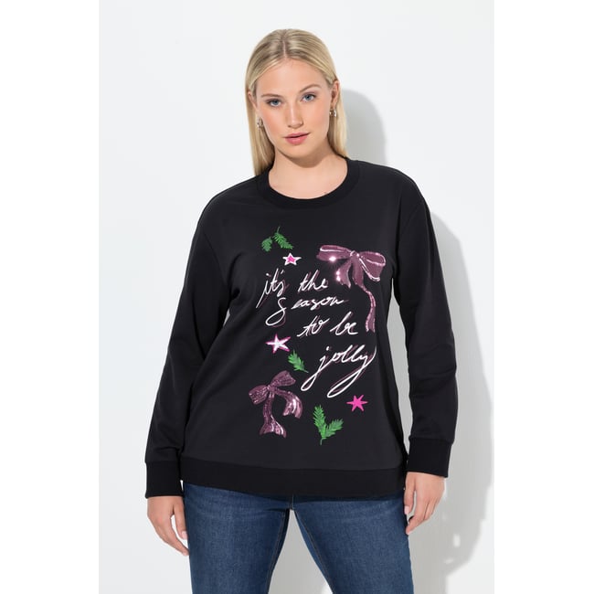 Sweat-shirt de Noël avec nœud - ULLA POPKEN