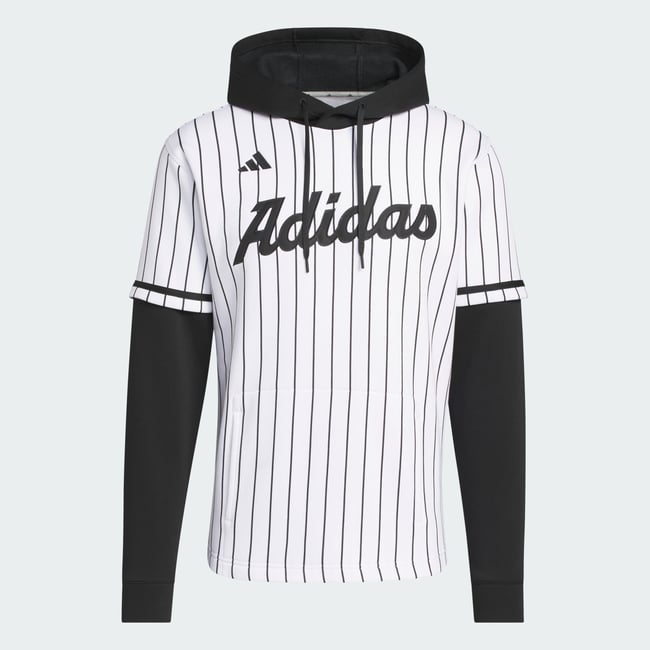 Maillot À Capuche Adidas Dugout Pinstripe Maillot À Capuche Adidas Dugout Pinstripe white / black <span itemprop=