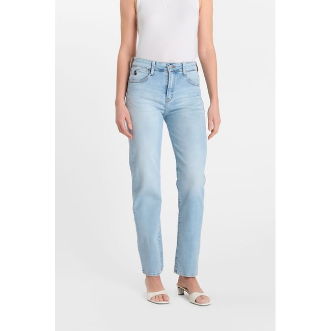 Jeans droite , longueur 34 blue <span itemprop=