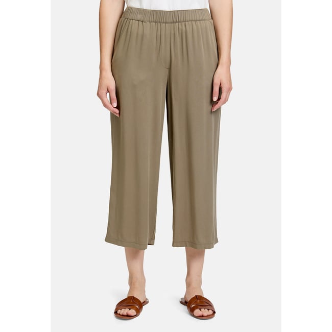 Pantalon à enfiler à poches extérieures dusty olive <span itemprop=