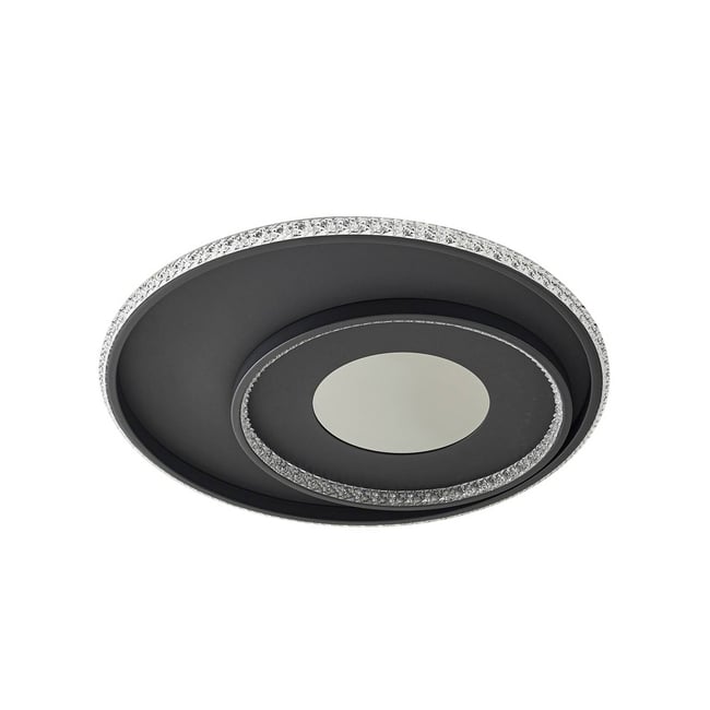 Plafonnier en métal moderneLED, Inessa Couleur noir, blanc <span itemprop=