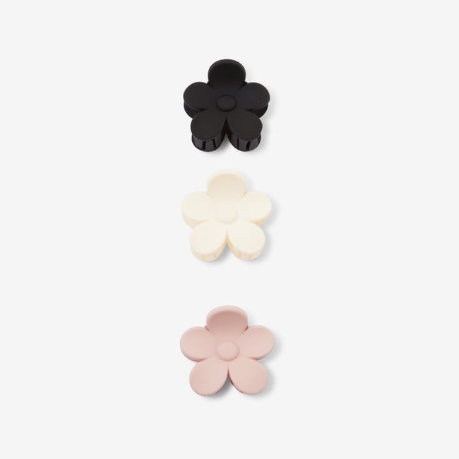 Set de 3 petites pinces fleurs v019845 <span itemprop=