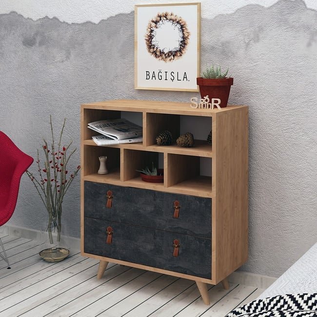 Комод, Marco / Марко серый дуб SO'HOME