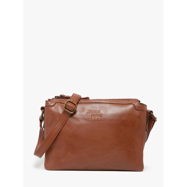 Sac bandoulière Cow cuir - BASILIC PEPPER