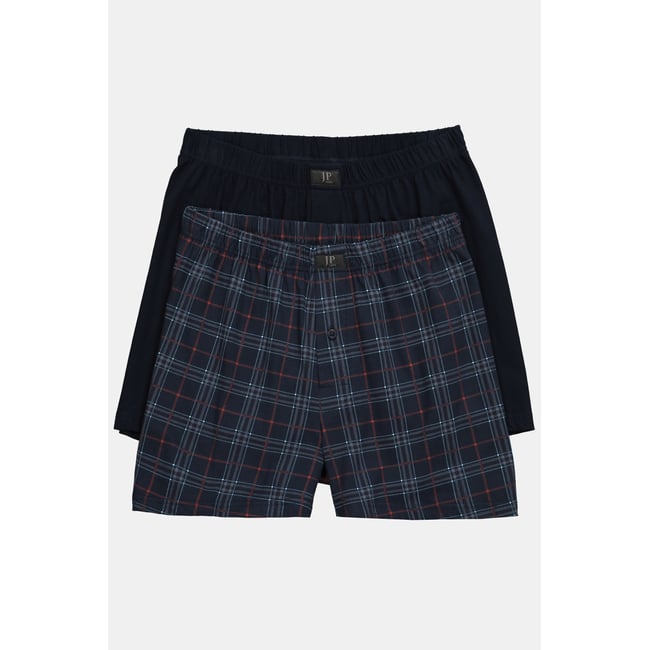 Lot de 2 boxers, label OEKO-TEX bleu marine <span itemprop=
