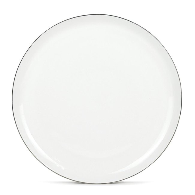 Lot de 6 assiettes plates blanc - 