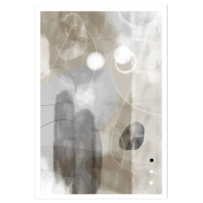 Affiche abstrait et soft line n°3 - HEXOA