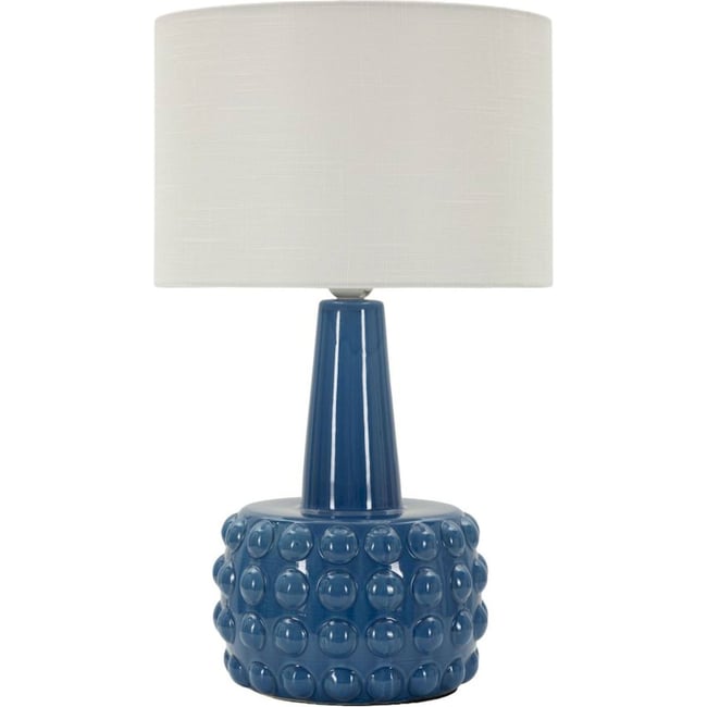 Lampe à poser céramique relief abat-jour tissu - RECOLLECTION