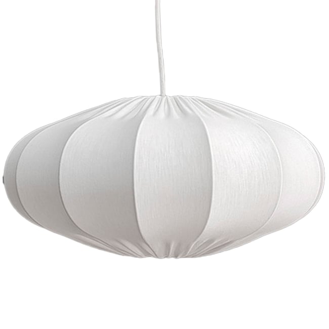 Suspension en métal et coton blanc 40x40x18cm Couleur v002227 <span itemprop=