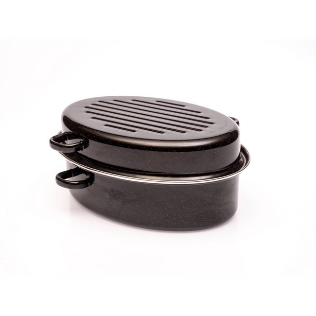 Cocotte roaster 38 cm 6.3L noir <span itemprop=