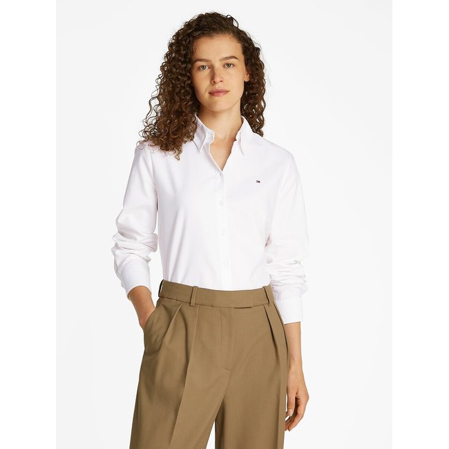 Camisa Oxford blanco <span itemprop=