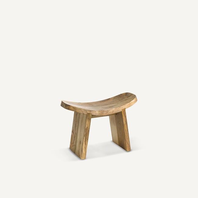 Tabouret de yoga, Fuyuka, grande hauteur Couleur naturel <span itemprop=