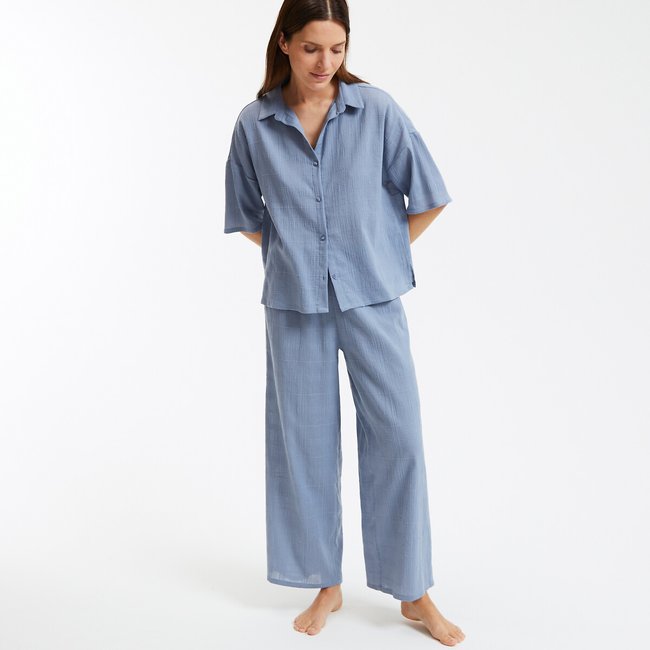 Pyjama in crêpe katoen - LA REDOUTE COLLECTIONS